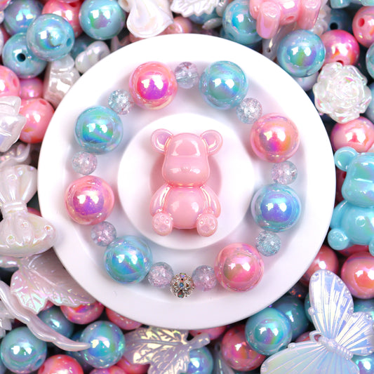 【R】~Running Princess~ High Quality Acrylic Bead(16') & Glass Bead(8'+10’) & Charms ~逃げるお姫様~高品質アクリルビーズ(16mm)とガラスビーズ(8mm+10mm)とアクセサリー