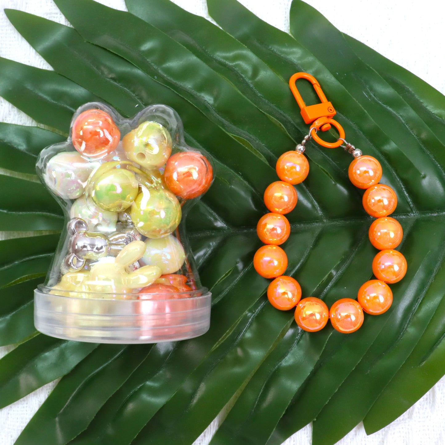 【D】~Orange Soda~ Acrylic Bead(16') & Charms ~オレンジソーダ~ アクリルビーズ(16mm)とアクセサリー