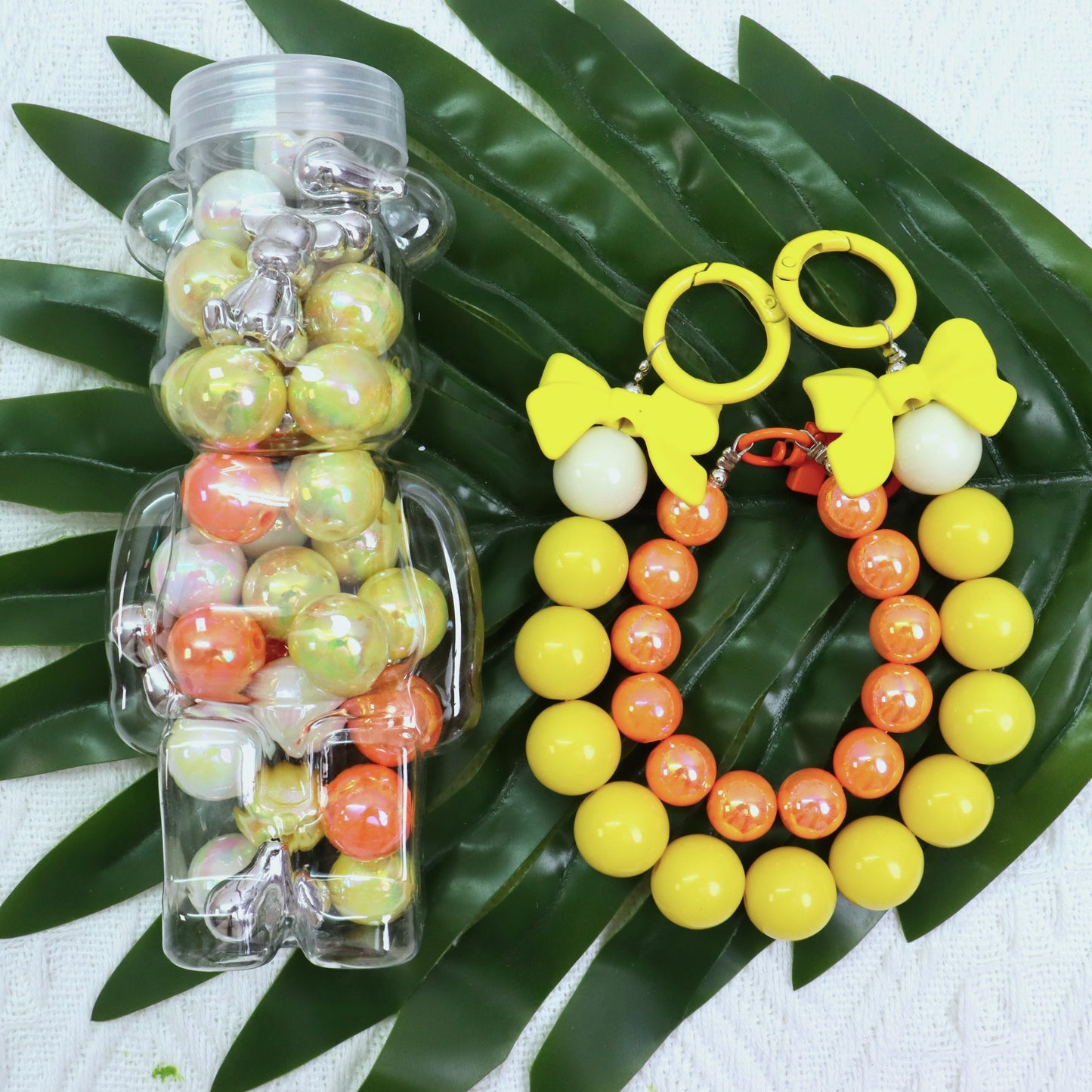 【D】~Orange Soda~ Acrylic Bead(16') & Charms ~オレンジソーダ~ アクリルビーズ(16mm)とアクセサリー