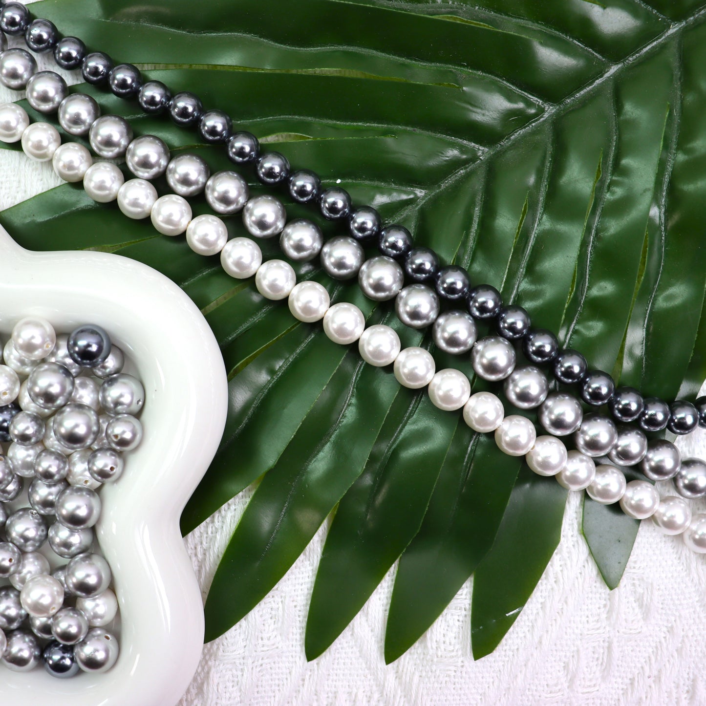 【P1】~Elegance of Pearl~ High Quality Shell Pearl(10'+8'+6') & Metal