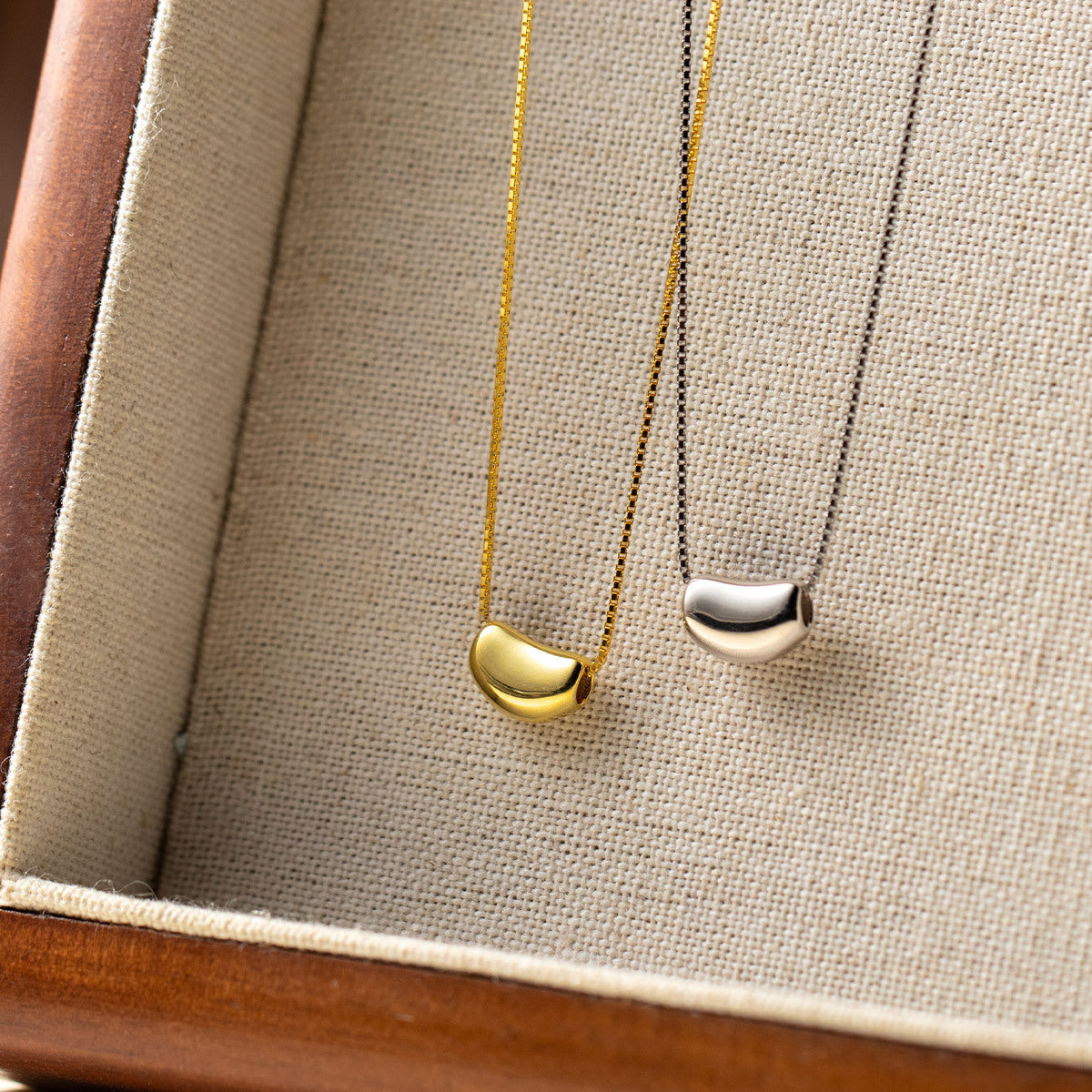 S925 Sterling Silver Necklace Little Drop Silver-Plated or Gold-Plated