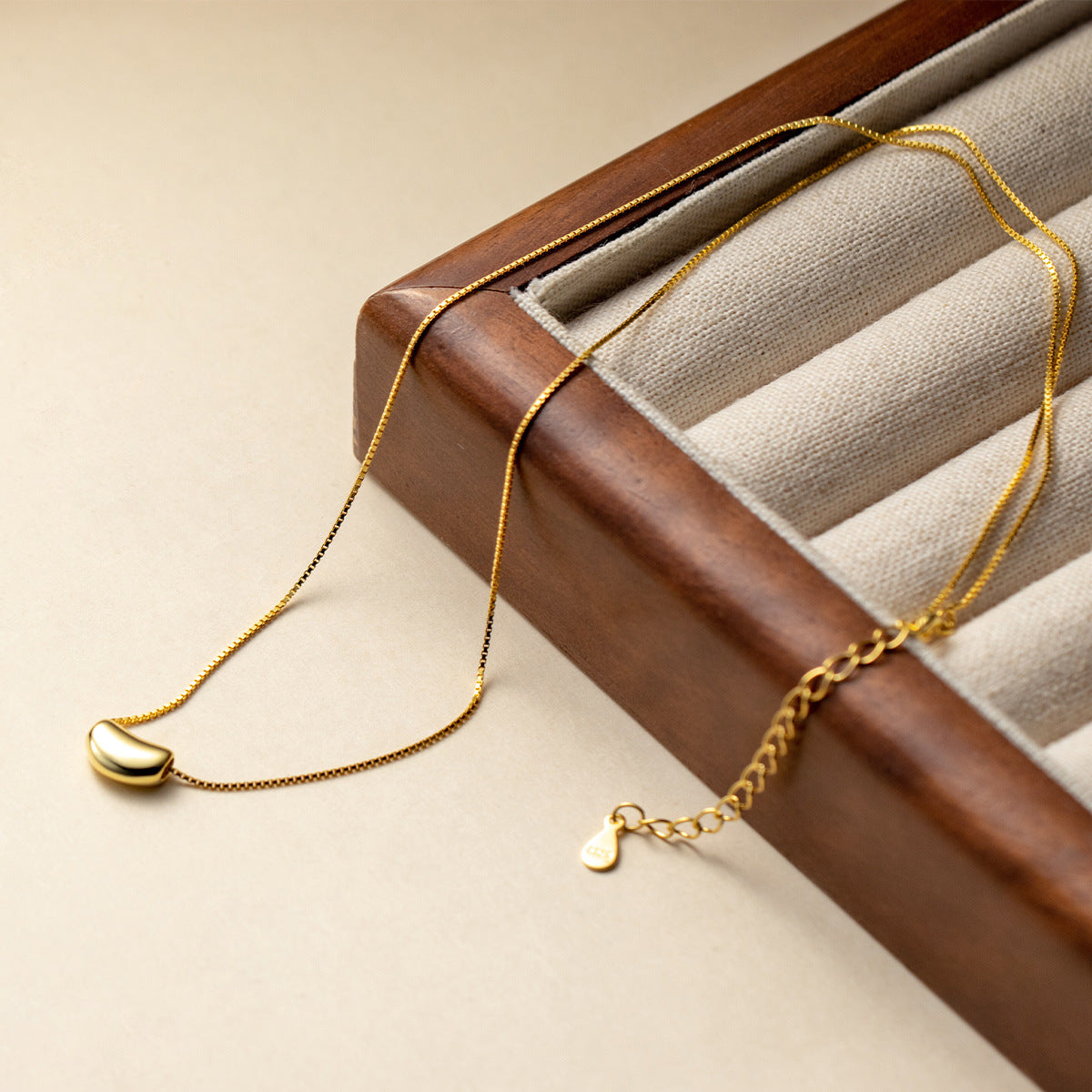 S925 Sterling Silver Necklace Little Drop Silver-Plated or Gold-Plated