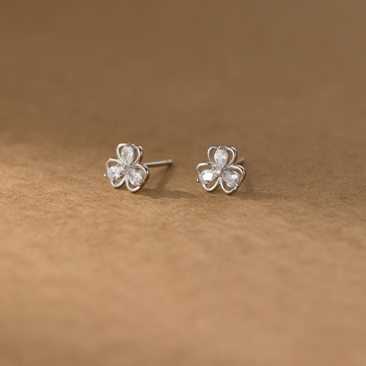 S925 Sterling Silver Earrings Clover