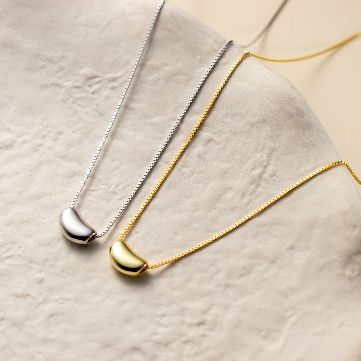 S925 Sterling Silver Necklace Little Drop Silver-Plated or Gold-Plated