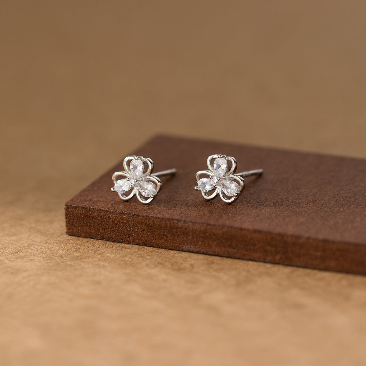 S925 Sterling Silver Earrings Clover